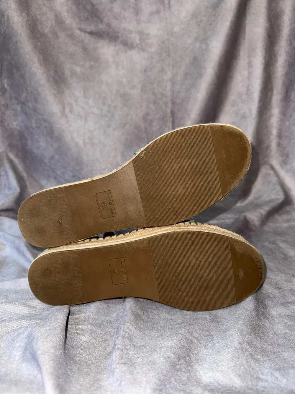 Woven Ankle-Strap Espadrille Flats by Kaari Blue